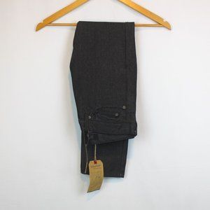 Vintage Genes Slim Mens 28x30 Black Silver Jeans